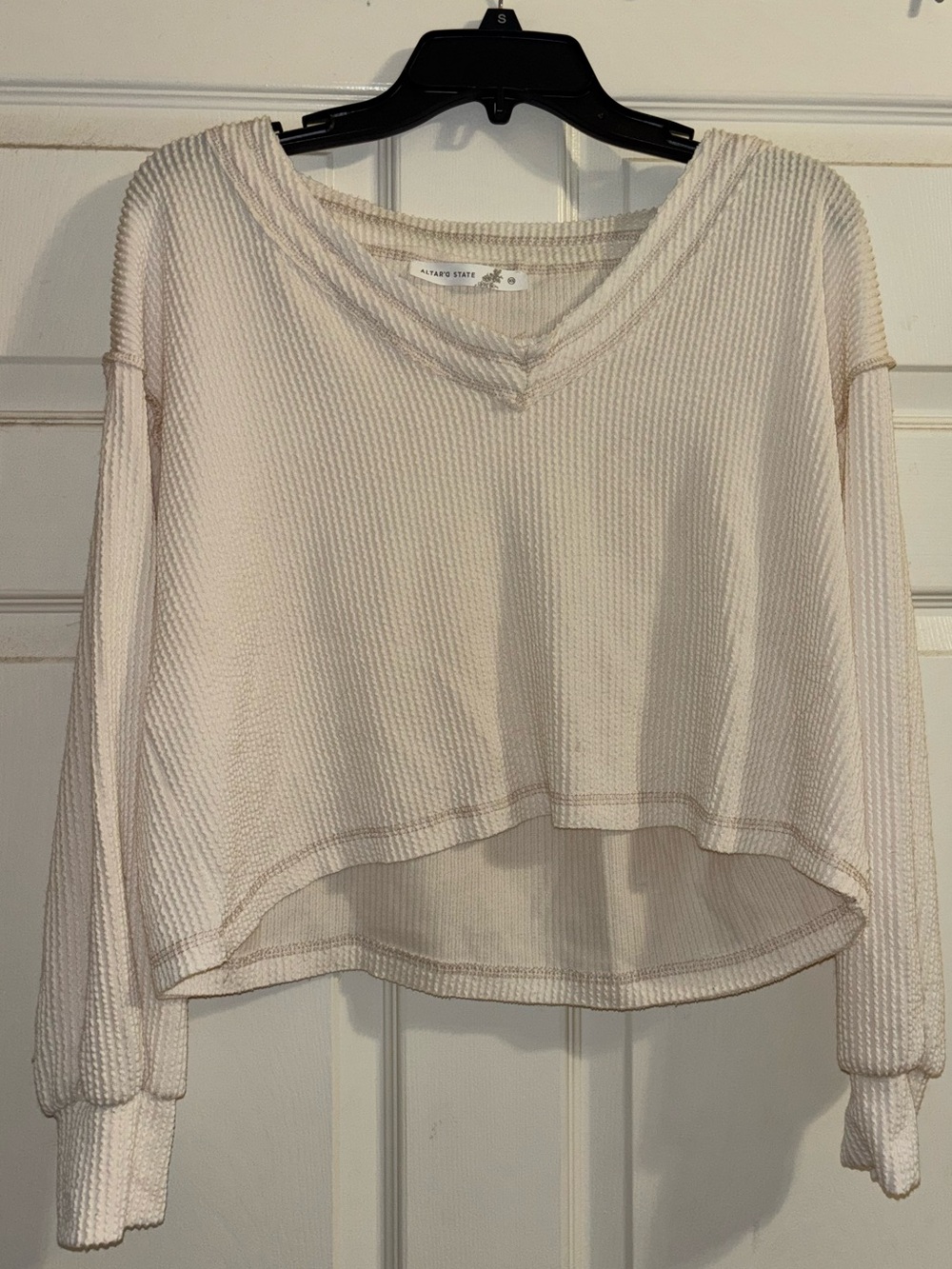Cream Altard State LS Top